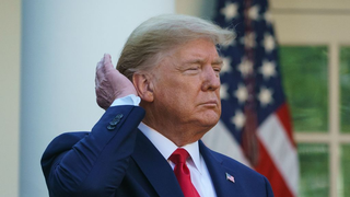 Hair Piece: Trump Can't Talk About COVID-19 Deaths Because He’s Busy Changing Shower Regulations to Fix His Mane (No, Really.)